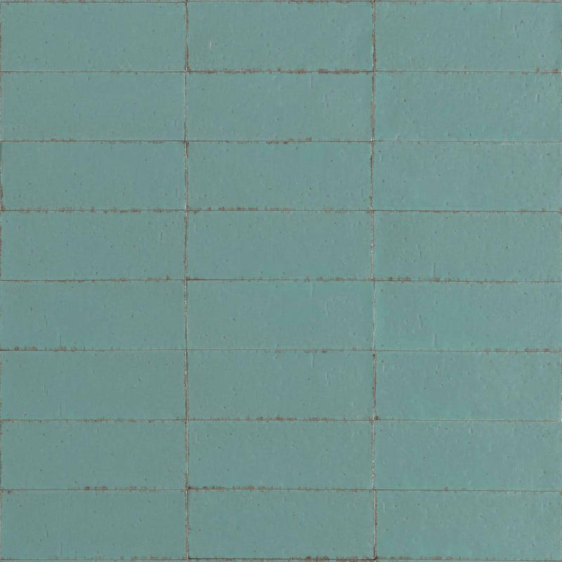 Glacier Italian Subway Tile Turquoise 3x8 Glossy for kitchens, bathrooms, and showers