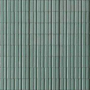 Glacier Italian Porcelain Structure 3D Tile Turquoise 3x8 Glossy for accent walls and bathroom walls