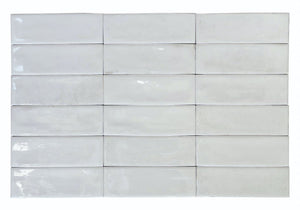 Petite Ville Subway Porcelain Tile White 2x6 for kitchen and bathroom