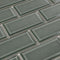 Subway Tile 2x4 Glossy Dark Grey Beveled