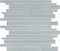 Glass Mosaic Tile Strip Tender Gray