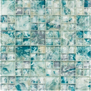 Pool Glass Tile Pattern Turquoise