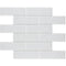 Glass Subway Tile Metropole Snow White 2x6