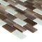 Glass Copper Backsplash Subway Tile 1x2