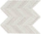 Glass Mosaic Tile Chevron Ivory