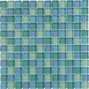 Glass Mosaic Tile Crystal Waters 1 x 1