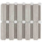 Mediterranean Stone Mosaic Tile Grey Columns