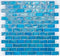 Iridescent Pool Glass Tile Pale Blue 1x2