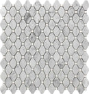 Carrara Small Rhombus Mosaic Tile