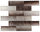 Glass Subway Tile Pure Cocoa 2x6