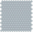 Glass Mosaic Tile Penny Round Tender Gray