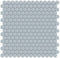 Glass Mosaic Tile Penny Round Tender Gray