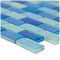 Glass Pool Tile Shimmer Sky Blue 1 x 2