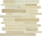 Random Glass Mosaic Tile Linear Sabbia