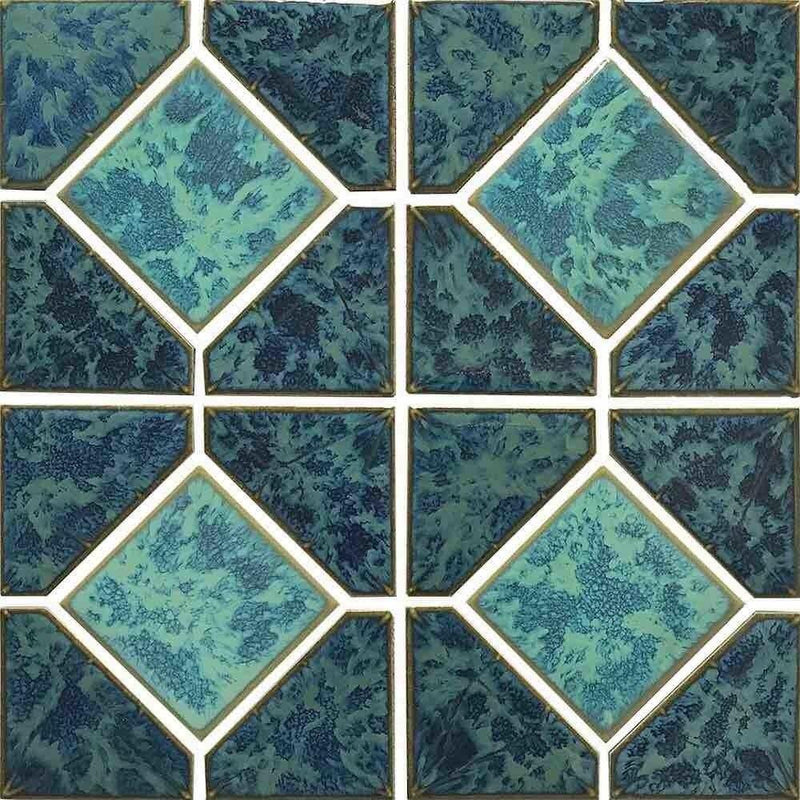 Pool Mosaic Tile Reflection Lake Turquoise