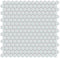 Glass Mosaic Tile Penny Round Extra White