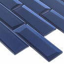 Glass Wall Tile Dimension Ink Blue 2x6