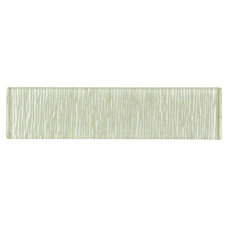 Glass Subway Tile Linen Ivory 2x8