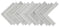 Herringbone Stone Glass Tile Statuary