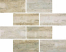 Glass Subway Tile Wood Ash 3x6