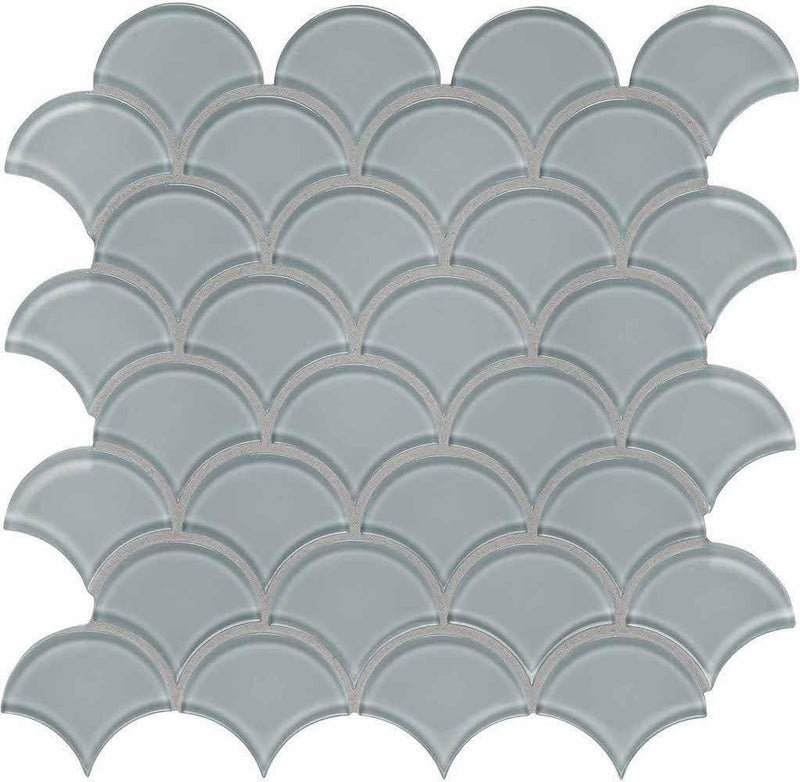 Glass Mosaic Tile Scallop Vapor