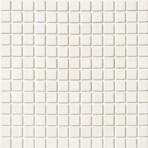 Glass Tile Recycled Solid White