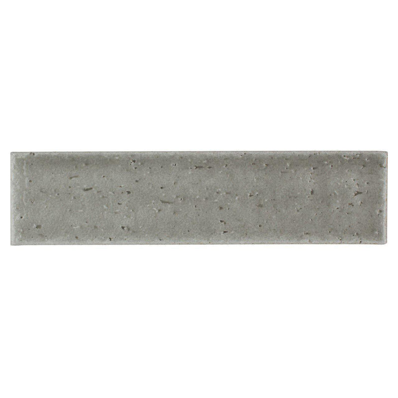 Brick Subway Tile Glazed Smoke Grey 2.5x9.5