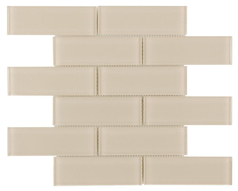 Glass Subway Tile Jasmine 2 x 6