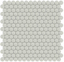 Glass Mosaic Tile Penny Round Creamy
