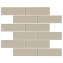 Glass Subway Tile Metropole Khaki 2x6