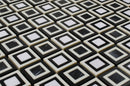 Black and White Cubes Mosaic Tile