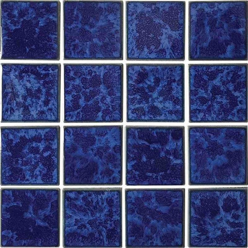 Pool Mosaic Tile Reflection Caribbean Blue 3 x 3
