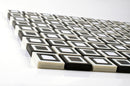 Black and White Cubes Mosaic Tile