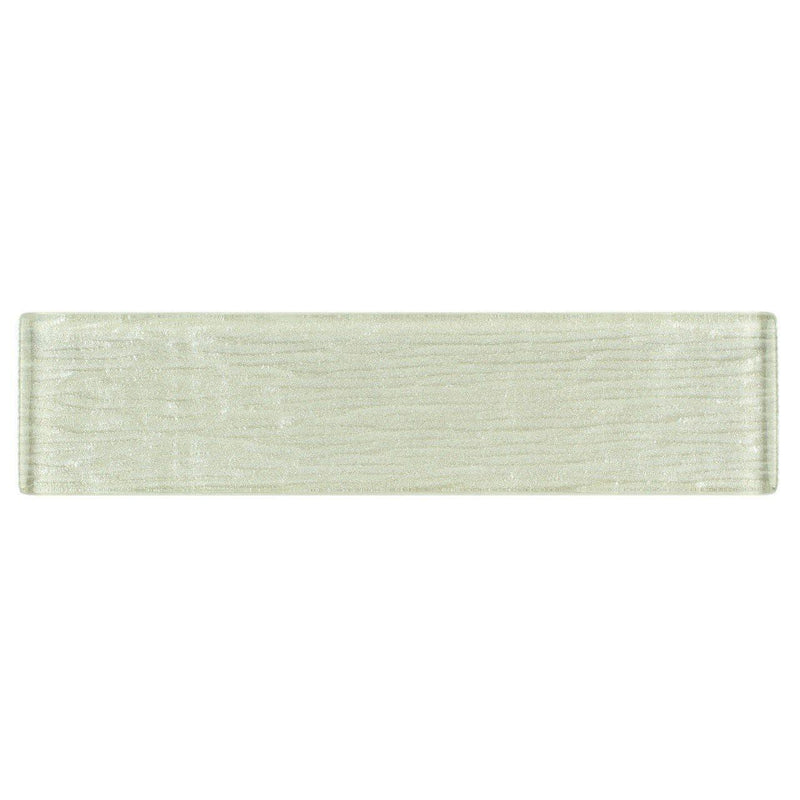 Glass Subway Tile Linen Ivory 2x8