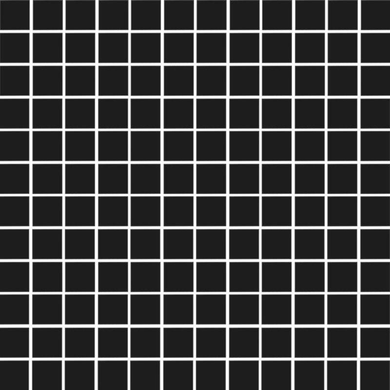Black Honed Porcelain Mosaic Tile 1 x 1