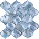 Liquified Glass Tile Blue Arabesque