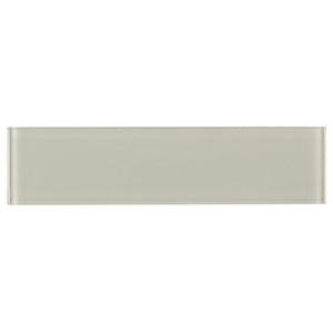 Glass Subway Tile White Moderne 3x12