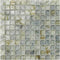 Clear Glass Mosaic Tile Stained Breeze Blue 1 x 1