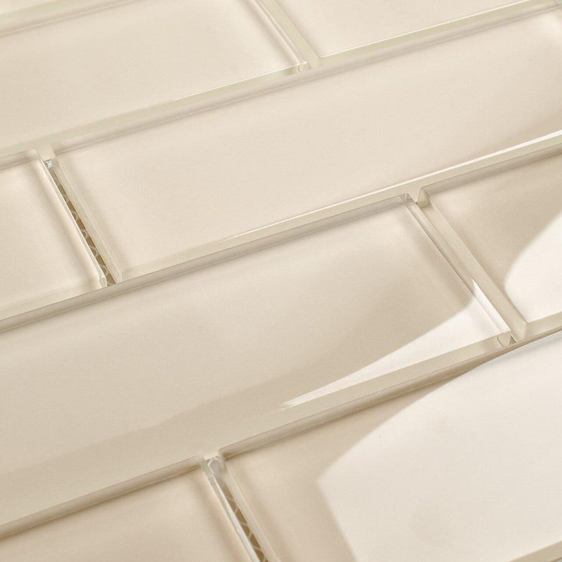 Glass Subway Tile Jasmine 2 x 6