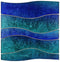 Glass Tile Wave Sparkling Blue Water