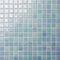 Iridescent Recycled Glass Tile Nieblas Fog Celestial Blue