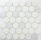 Hexagon Mosaic Tile Carrara White