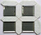 Mirror and Stone Waterjet Mosaic Tile Gray