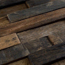 Reclaimed Boatwood Mosaic Tile Linear