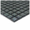 Iridescent Clear Glass Pool Tile Charcoal 1 x 1