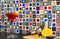 Colorful Cubes Mosaic Tile 12x12