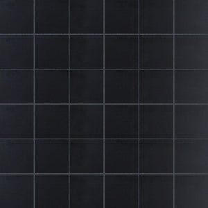 Black Porcelain Mosaic Tile Matte Finish 2 x 2
