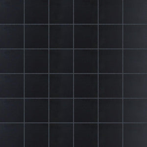 Black Porcelain Mosaic Tile Matte Finish 2 x 2