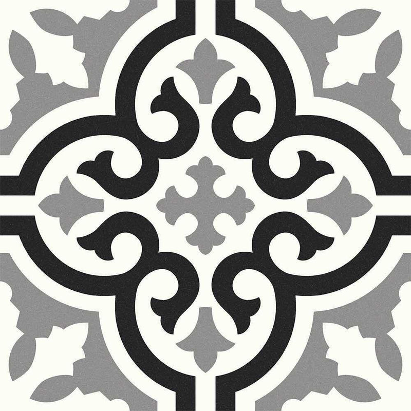 Patterned Floor and Wall Tile Vintage 8 x 8