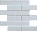 Glass Subway Tile Soft Blue 2 x 6